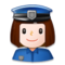 Woman Police Officer emoji on Samsung